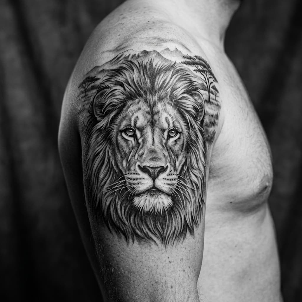 Healed realism tattoo